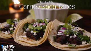 How To Cook TastyFaShow's Homemade Carne Asada Tacos Recipe
