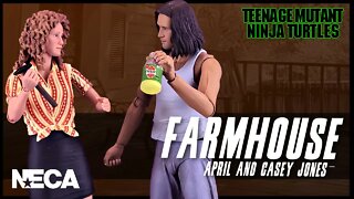 NECA TMNT Farmhouse Casey Jones and April O'Neil Figure Set @The Review Spot