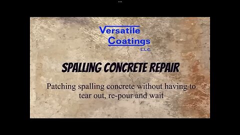 Spalling concrete repair