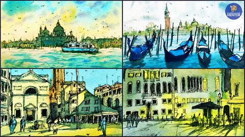 Venice Line and Wash Class: Free for first 150 students (link in description)
