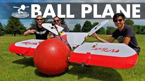 Building & Flying an Exercise Ball RC Plane! 🔴