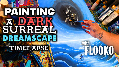 Painting A DARK, SURREAL, Dreamscape (Timelapse)