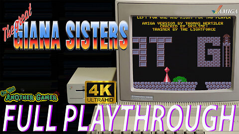 The Great Giana Sisters (1987) [Commodore Amiga] ⌨️🖱🕹🙌 Intro + Gameplay (full playthrough)
