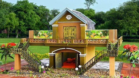 Make your garden extremely beautiful with a two -story aquarium house