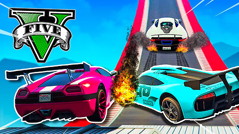 Supercar STUNT RACE in Ultra Realistic Graphics - GTA 5 Online