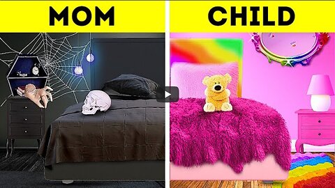 INCREDIBLE KIDS ROOM MAKEOVER 🌈|| Wednesday and Enid's Room Decoration