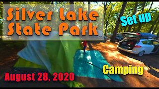 Camping Silver Lake State Park | Packing the Car | Arriving at the Campground | Setting up Camp