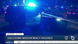 Discussing Mission Beach violence