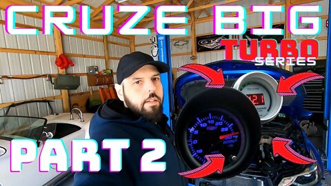 CRUZE Air fuel ratio wideband install for the big turbo.