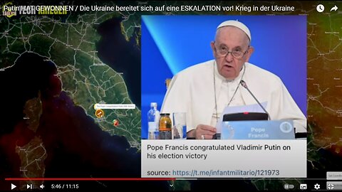 Papst gratuliert Putin !