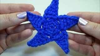 crochet simple star motif for beginners