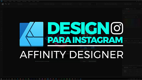 Como criar Design para Instagram e Facebook【Affinity Designer】