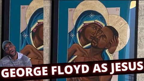 George Floyd Painting as Jesus Christ Celebrated by Catholic Church