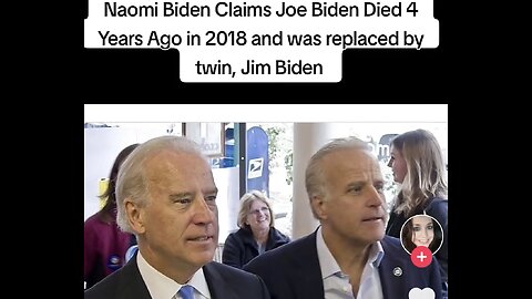 Was Joe Biden Replaced In 2018 By His Twin Brother Jim Biden ?