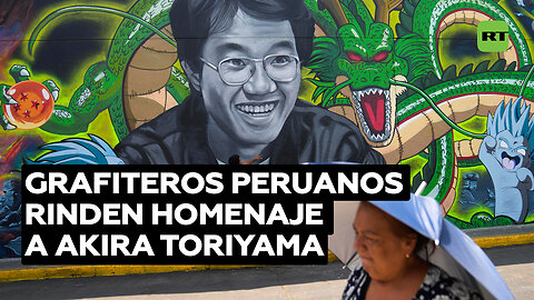 Grafiteros homenajean a Akira Toriyama con un mural en Perú
