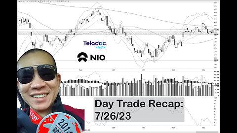 Day Trade Recap - 7.26.23 $TDOC $NIO (Extreme Reversal)
