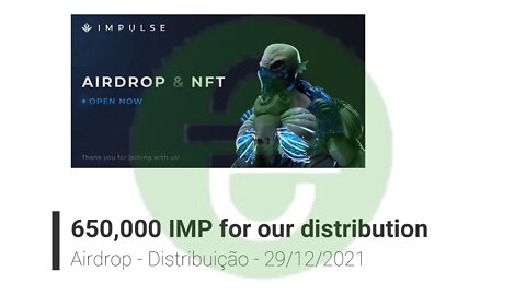 Airdrop - Impulse - Distribuição de 650,000 IMP