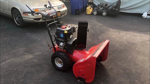 Snapper Briggs 824 Snow Blower Build P1: Overview Review Gameplan HOW TO Replace Auger & Drive Belt