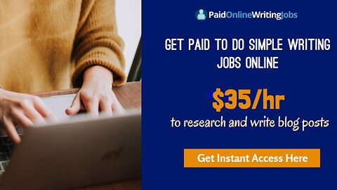 Paid Online Writing Jobs - Get Paid To Do Simple Writing Jobs Online