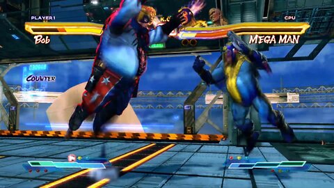 Street Fighter X Tekken: Raven (Swap Costume) & Bob vs MEGA MAN & Bryan - 1440p No Commentary