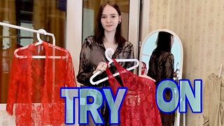 Transparent Colorful Robe Try-On Haul!