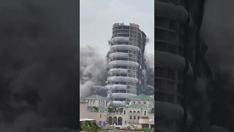 Noida Twin Tower Demolition नोएडा ट्विन टावर विध्वंस