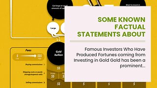 Some Known Factual Statements About "The Pros and Cons of Investing in Physical Gold vs. Gold E...