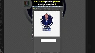 illustrator profile photo design tutorial || profile picture design illustrator cc🔥#shorts