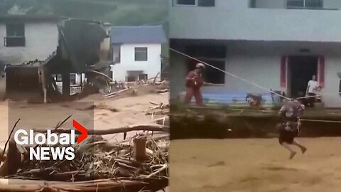 China floods leave dozens dead, missing in Hunan following Typhoon Gaemi