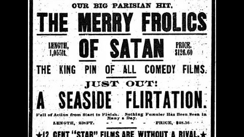The Merry Frolics Of Satan - George Melies - Black and White - Silent Film - 1906