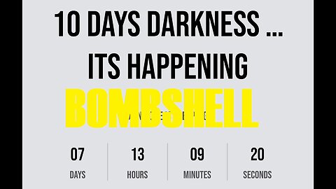 SG ANON BOMBSHELL: 10 Days Darkness from 11.5-11.15 2024! MUST SHARE