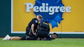 Protesters charge the field (and are promptly arrested) at the Congressional Baseball Game *(VIDEO)*