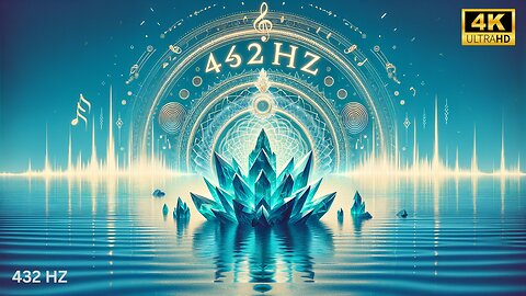 432 Hz Water Crystals Meditation Sound | Harmonizing Nature's Frequencies