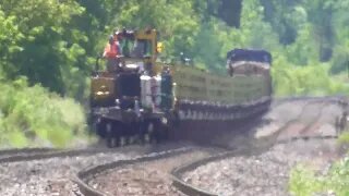 CSX W012 Welded Rail Train Part 2 from Berea, Ohio July 9, 2022