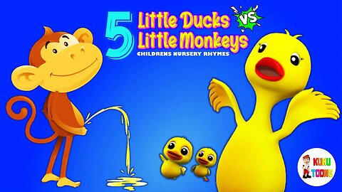 Five Little Ducks Vs Five Little Monkeys ( NEW )