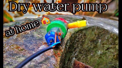 How to make a dry water 💦 pump at home 🏡