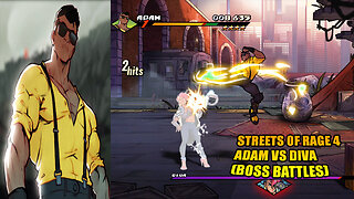 Streets Of Rage 4: Adam Vs Diva (Boss Battle)