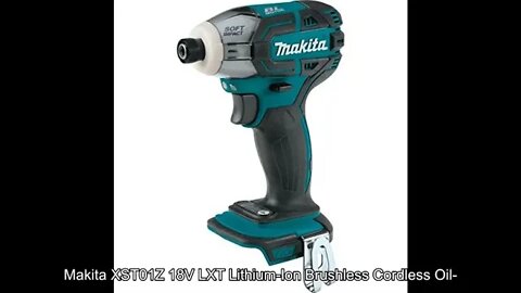 Makita XST01Z 18V LXT Lithium-Ion Brushless Cordless Oil-Impulse 3-Speed Impact Driver, Tool Only