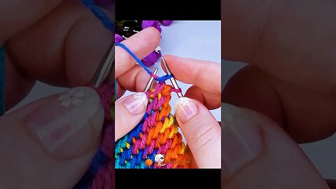 simple knitting stitch #crochet #crocheting #shorts e #knit #knitting