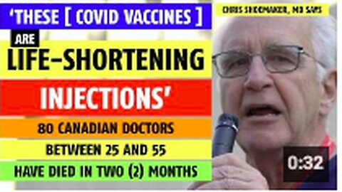 COVID vaccines are life-shortening injections, says Chris Shoemaker, MD
