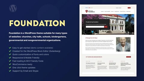 Foundation WordPress Theme - Tutorial & Features