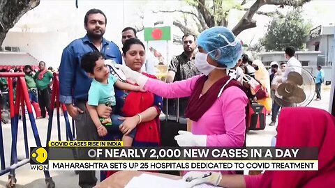 India records 12,591 NEW COVID CASES in a day, highest in around 8 months _ Latest News _ WION