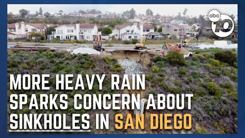 More heavy rain coming to San Diego sparks concern about sinkholes