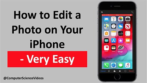 How to EDIT a Photo on Your iPhone - Very Easy | New