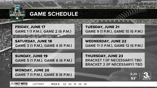 College World Series start times, matchups set for first two days