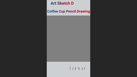 How to Draw a Coffee Cup Draw So Cute Shorts-4 l Cup Pencil Drawing #shortsyoutube #cupdrawing