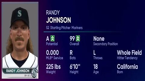 How To Create Randy Johnson MLB 22