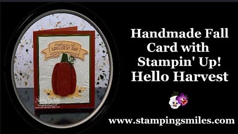 Handmade Fall Card with Stampin' Up! Hello Harvest