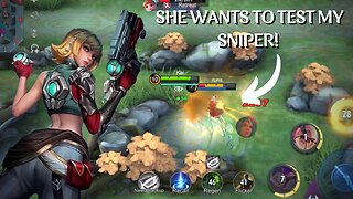 SHE WANTS TO TEST MY SNIPER! || Mobile Legends Bang Bang