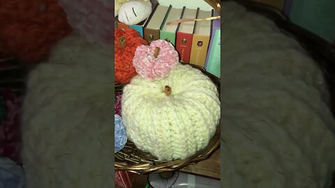 Basket full of pumpkins! Autumn is here!!